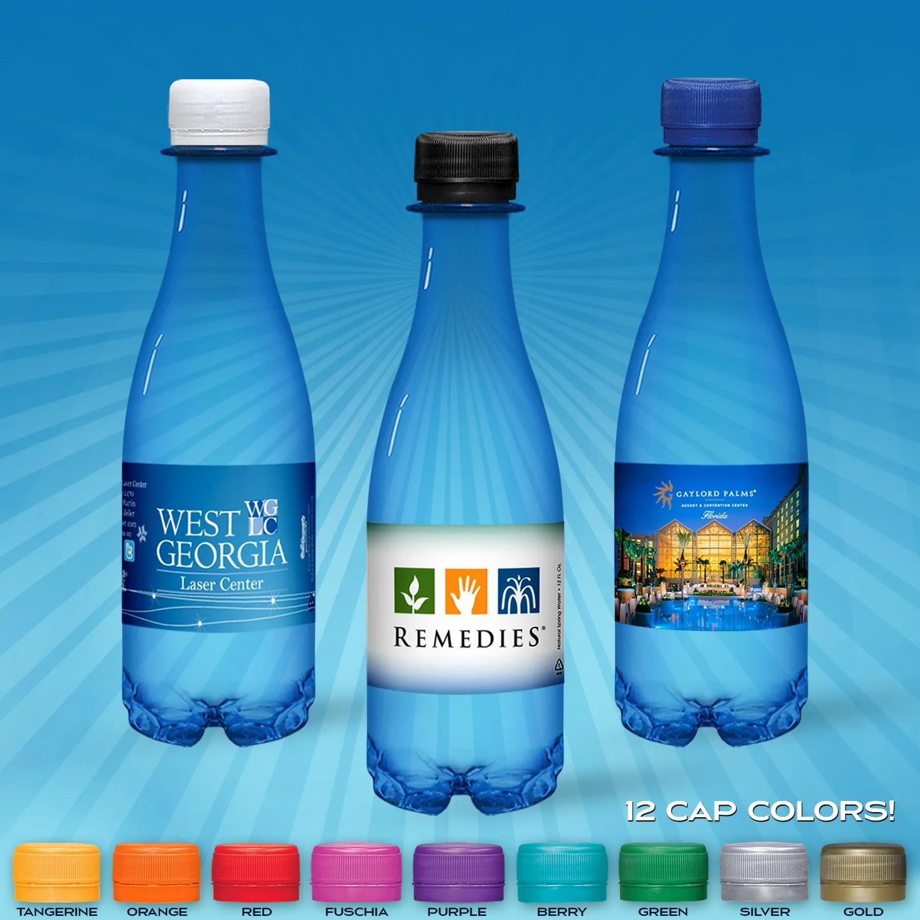 Custom Bottled Water - Custom Coasters Now