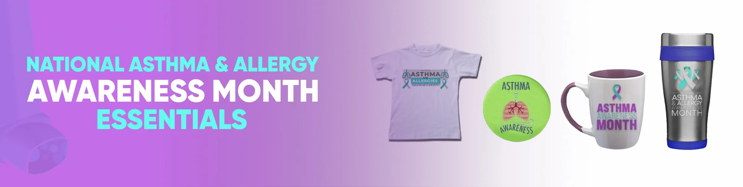 CustomCoastersNow.Com National Asthma & Allergy Awareness Month