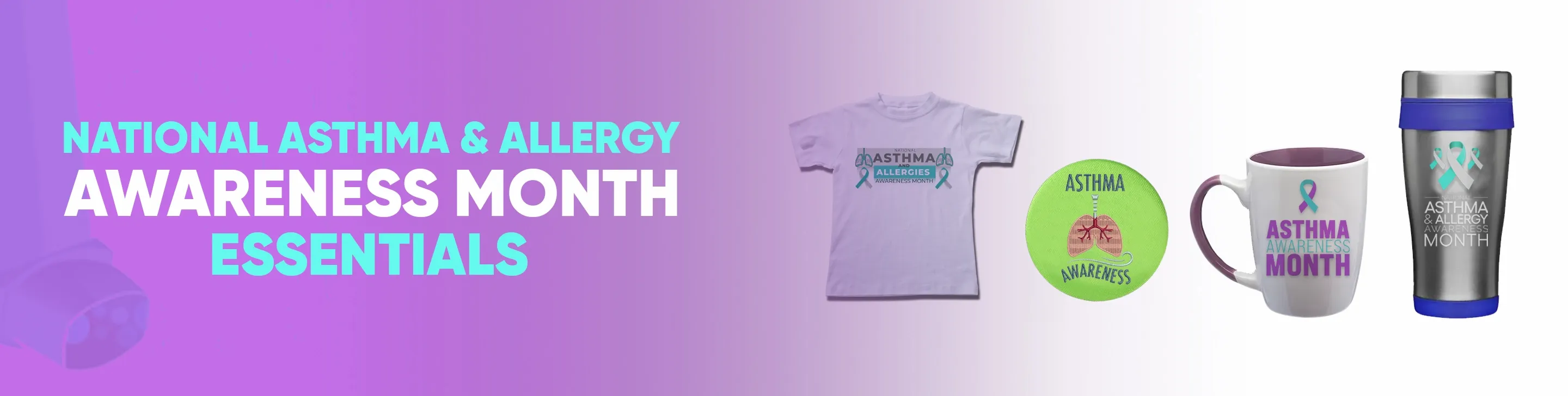 CustomCoastersNow.Com National Asthma & Allergy Awareness Month