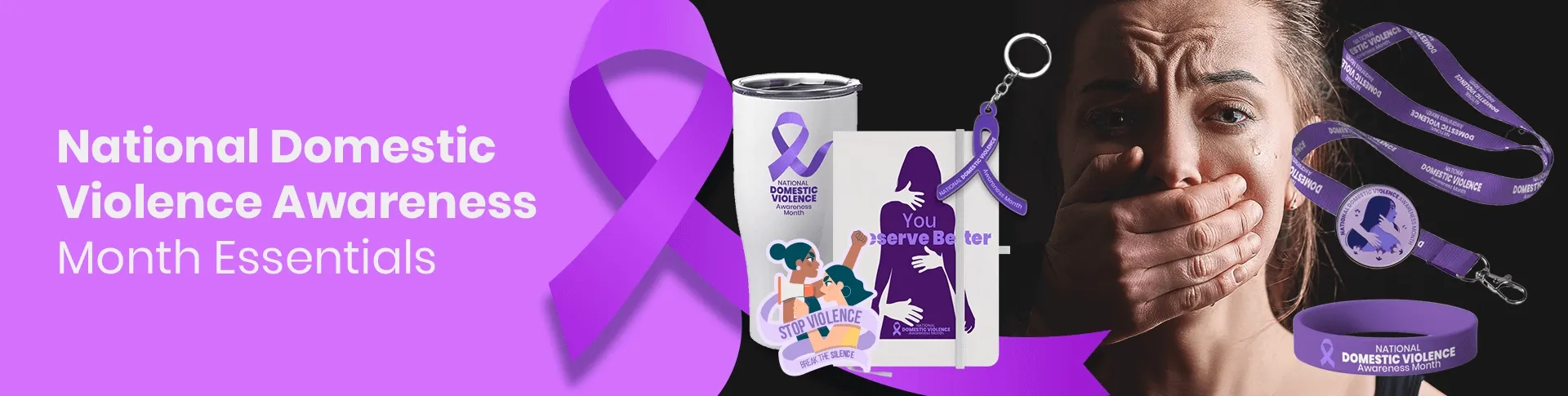 CustomCoastersNow.Com National Domestic Violence Awareness Month
