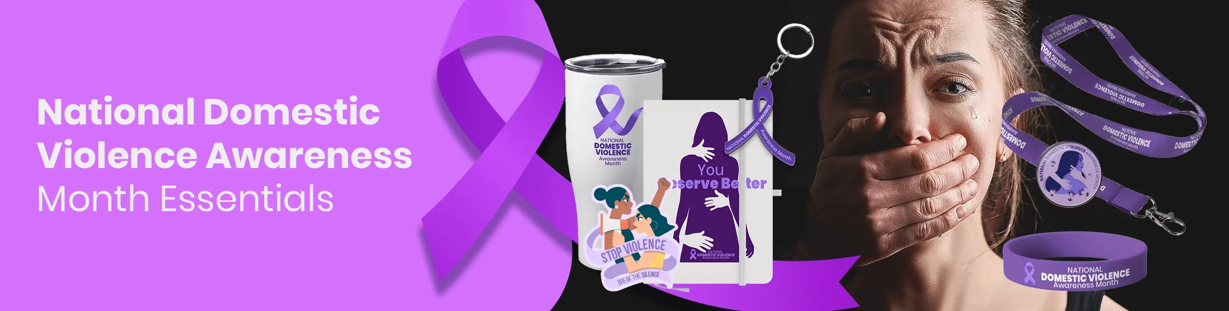 CustomCoastersNow.Com National Domestic Violence Awareness Month