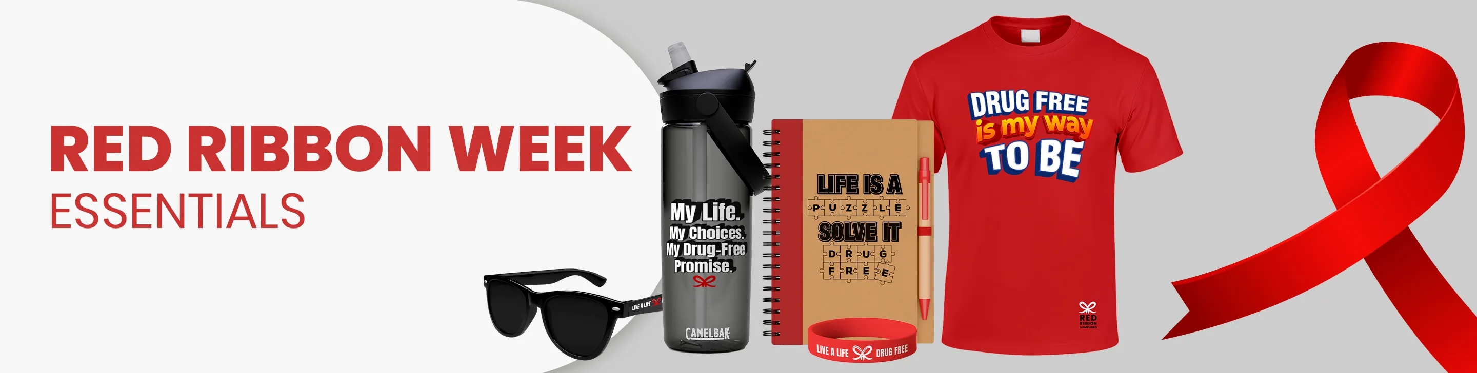 CustomCoastersNow.Com Red Ribbon Week