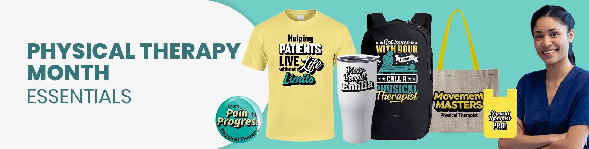 CustomCoastersNow.Com Physical Therapy Month