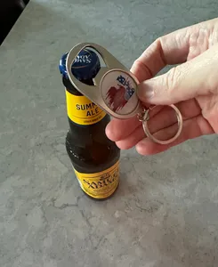 CustomCoastersNow.Com - Multi-use Alloy Bottle Opener Keychain