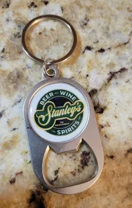 CustomCoastersNow.Com - Multi-use Alloy Bottle Opener Keychain
