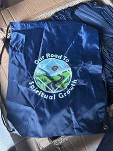 CustomCoastersNow.Com - Custom Polyester Drawstring Bag