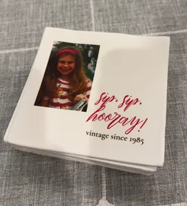 CustomCoastersNow.Com - Custom Beverage Napkin