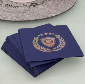 CustomCoastersNow.Com - Custom Foil Stamped Beverage Napkin