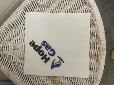 Custom Paper Luncheon Napkins - Grand opening of a new company facility