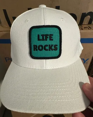 Embroidered Patches - Here is a photo of the patches put on a hat