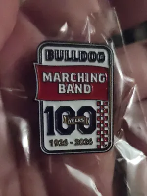 Soft Enamel Pin - 100 Years of the Fresno State Bulldog Marching Band