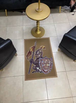Logo Floor Mats - Office Podcast area
