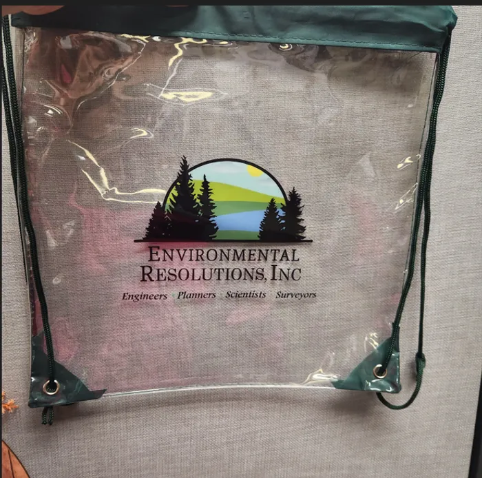 CustomCoastersNow.Com - Custom Clear Drawstring Bag