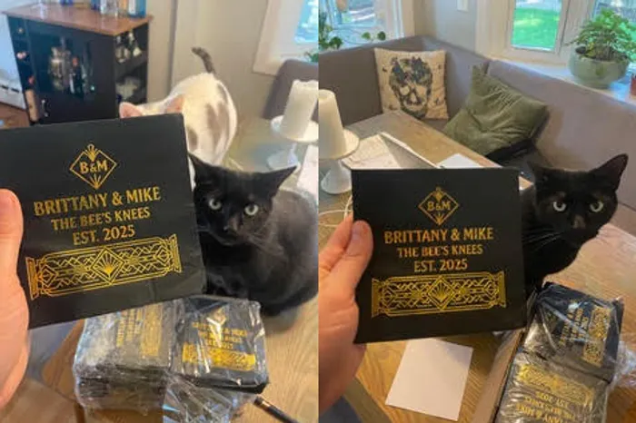 CustomCoastersNow.Com - Custom Foil Stamped Beverage Napkin