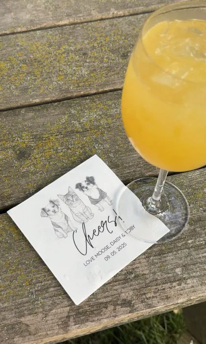 CustomCoastersNow.Com - Custom Beverage Napkin