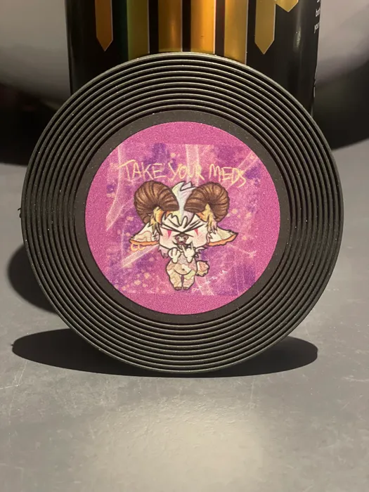 CustomCoastersNow.Com - Soft Plastic Record Coaster