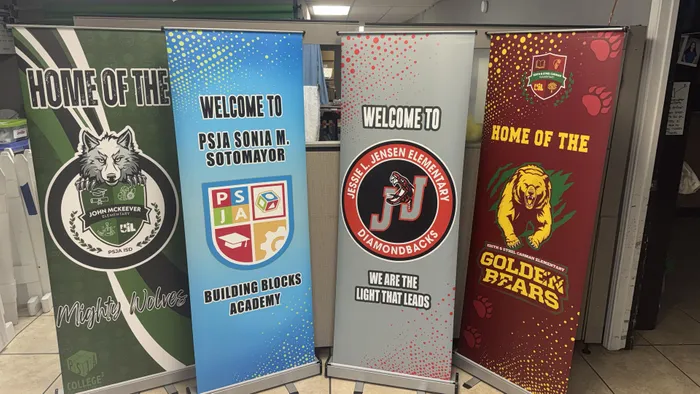 CustomCoastersNow.Com - Roll Up Banner Stands