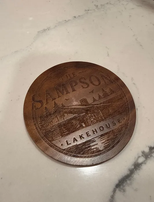 CustomCoastersNow.Com - Custom Handmade Walnut Coaster