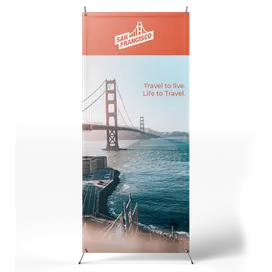 Korean Style X Banner Stands - Custom Coasters Now