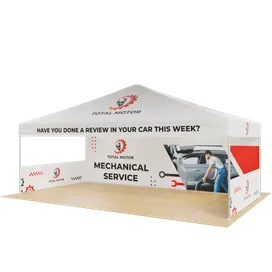 Custom Outdoor Trade Show Displays Heavy Duty 20ft X 10ft - Custom Coasters Now