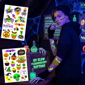 UV Glow Fluorescent Tattoos - Custom Coasters Now
