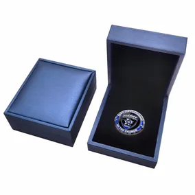 Blue PU Box Blue PU Box - Custom Coasters Now