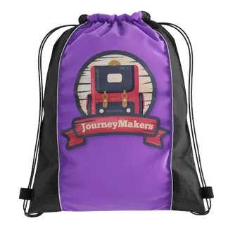 Side-Accents Drawstring Bag - Custom Coasters Now