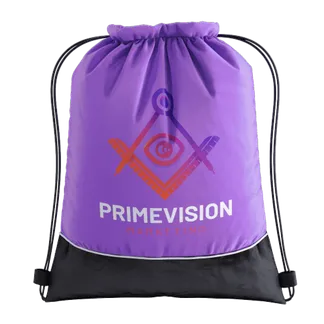 Two-tone Drawstring Bag - Custom Coasters Now
