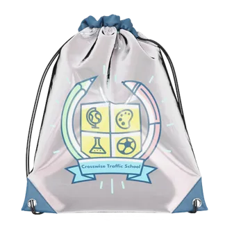 Custom Reflective Drawstring Bag - Custom Coasters Now