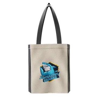 Custom Two-Tone Cotton Tote Bag - Custom Coasters Now