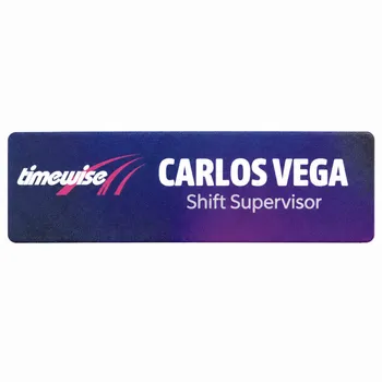 UV Printed Name Badges - Custom Coasters Now