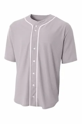 A4 Short Sleeve Full-Button Baseball Top A4N4184