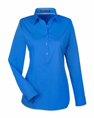 Devon & Jones Ladies' Perfect Fit Half-Placket Tunic Top