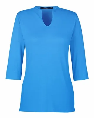 Devon & Jones Ladies' Perfect Fit Tailored Open Neckline Top