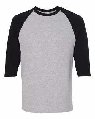 Gildan Adult Heavy Cotton 3/4-Raglan Sleeve T-Shirt
