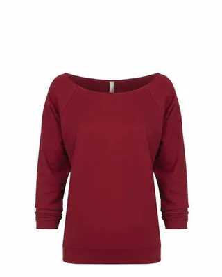 Next Level Apparel Ladies' French Terry 3/4-Sleeve Raglan