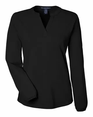 Devon & Jones Women's Raleigh Half-Placket Knit Top