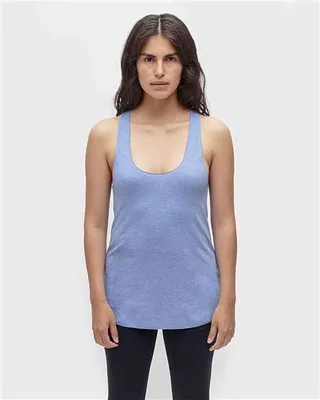 Los Angeles Apparel USA-Made Women's Triblend Racerback Tank Top
