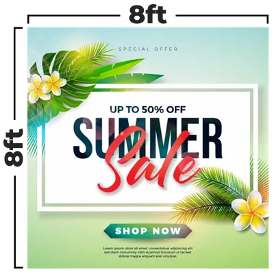 8 x 8 ft - Custom Coasters Now