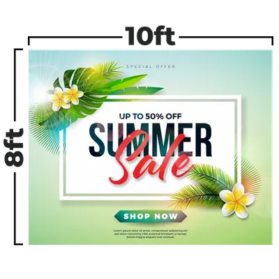 10 x 8 ft - Custom Coasters Now