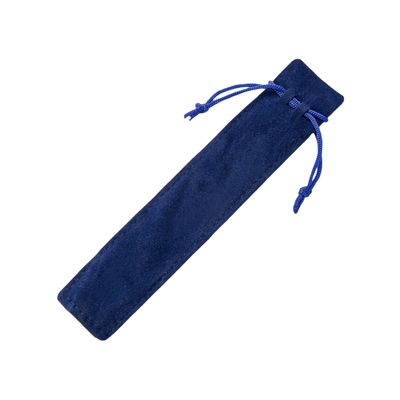 Navy Blue Velvet Bag