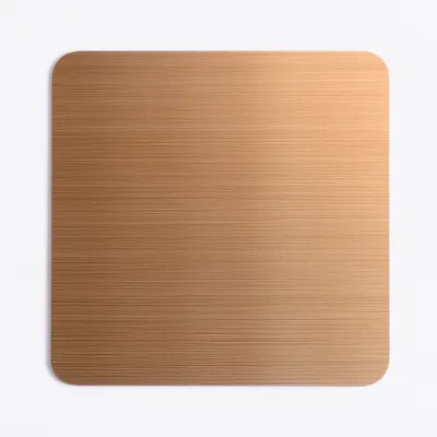 Brushed Copper Brushed Copper - Custom Coasters Now