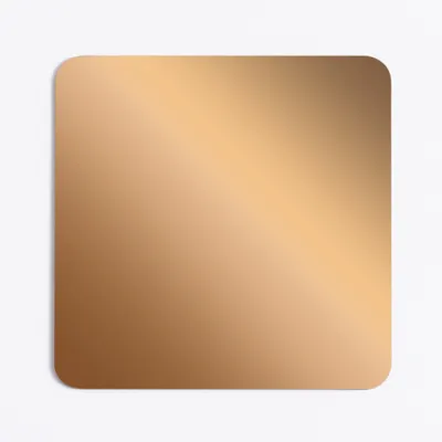 Glossy Copper Glossy Copper - Custom Coasters Now