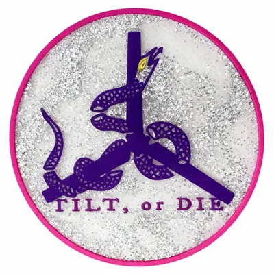 Silver Glitter PVC - Custom Coasters Now