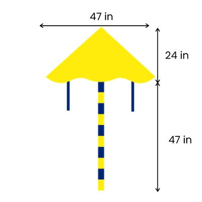 24in L x 47in W (47in Tail Length)
