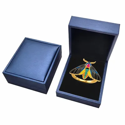 Blue PU Box - Custom Coasters Now