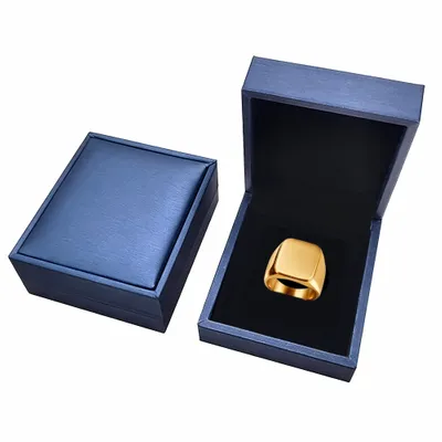 Blue PU Box - Custom Coasters Now