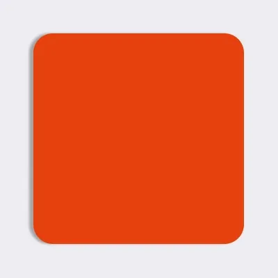 Red Orange - Custom Coasters Now