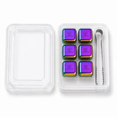 6-Pack Box Set with Tongs - Custom Coasters Now