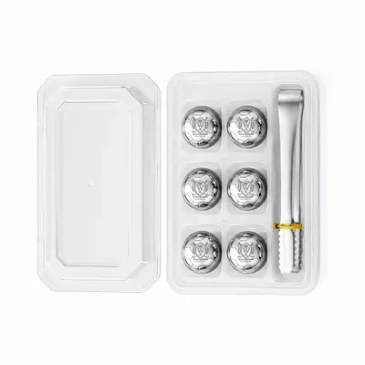 6-Pack Box Set with Tongs - Custom Coasters Now